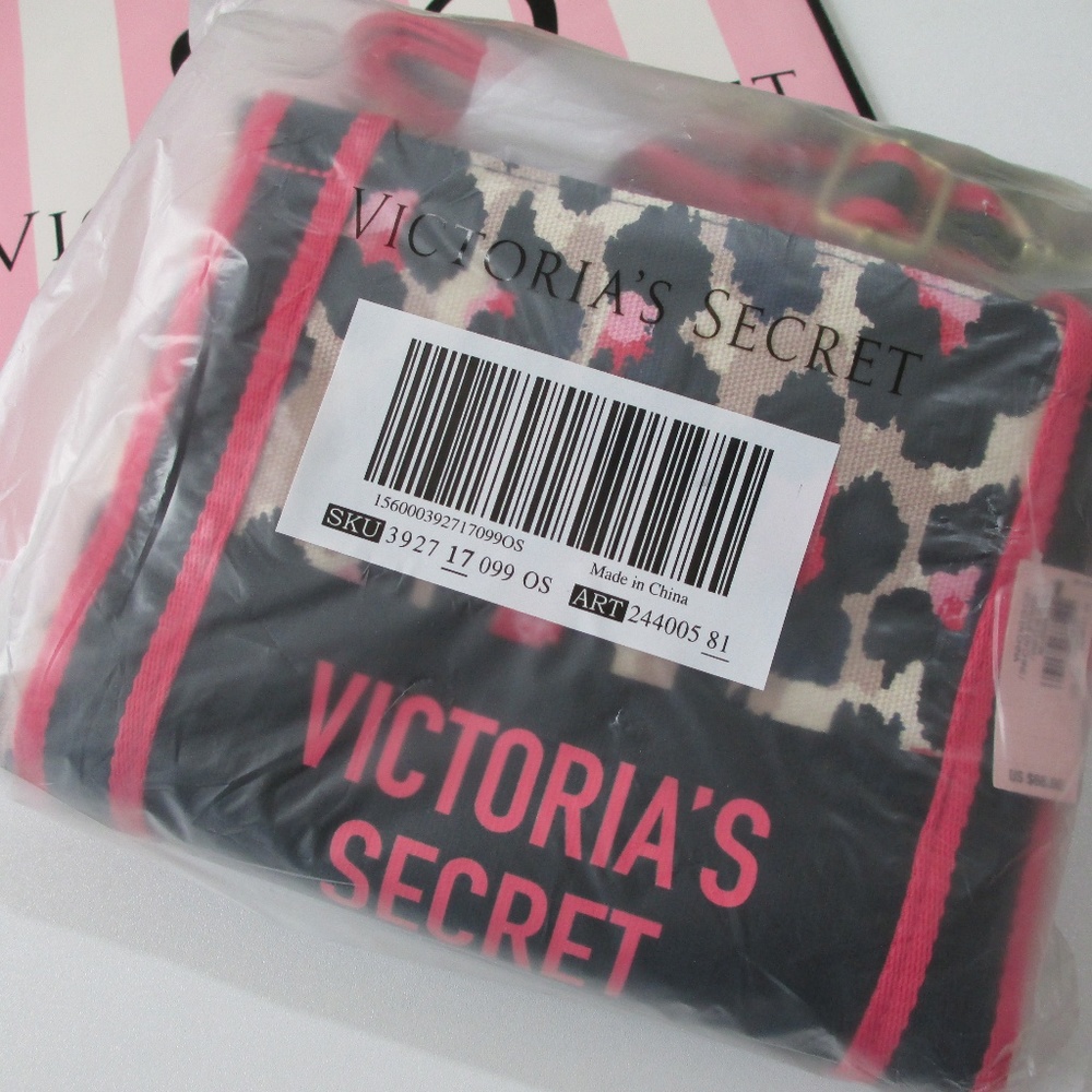 NWT VICTORIA'S SECRET Leopard Weekender Tote Bag - Picture 8 of 8